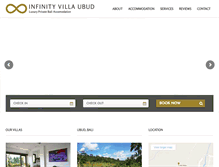 Tablet Screenshot of infinity-villa-ubud.com